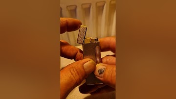 How to refill and fit a new flint on your luxurious Dunhill Rollagas  #dunhill 