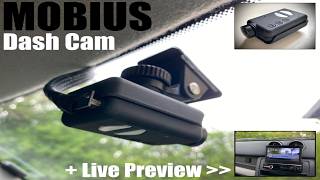 Using a MOBIUS mini Action Camera as DASH CAM! Flip Stereo Video In.