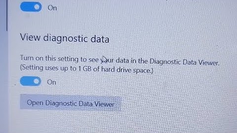 how to turn on view diagnostic data in windows 10 laptop