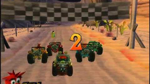 Crash Bandicoot The Wrath Of Cortex: Level 13 - Smokey And The Bandicoot (Crystal + Gem)