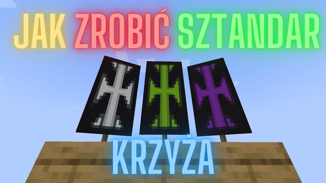 Jak Zrobić Fajny Sztandar W Minecraft Minecraft Jak zrobić sztandar krzyża. - YouTube
