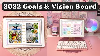 2022 Goal Setting & Vision Board | Digital Plan With Me | iPad Digital Planning Goodnotes ✨ screenshot 5