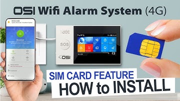 OSI WIFI ALARM SYSTEM - 4G SIM Card Feature //  How to install the Sim Card