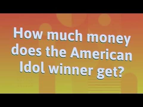 How Much Money Does The American Idol Winner Get?