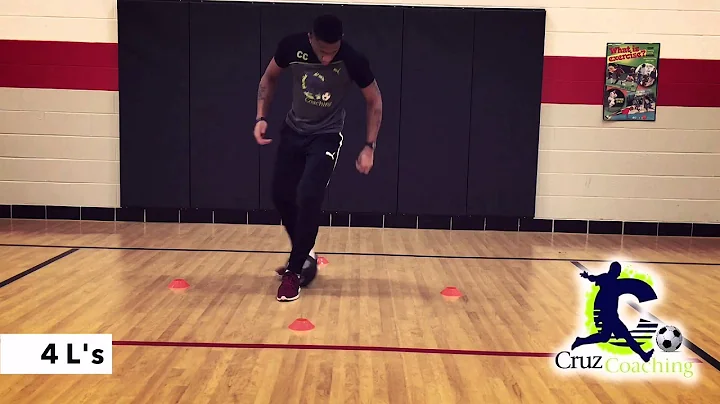 Soccer Footwork - The Dynamic 4 L's - 4 Cone Drill - Plus Patten
