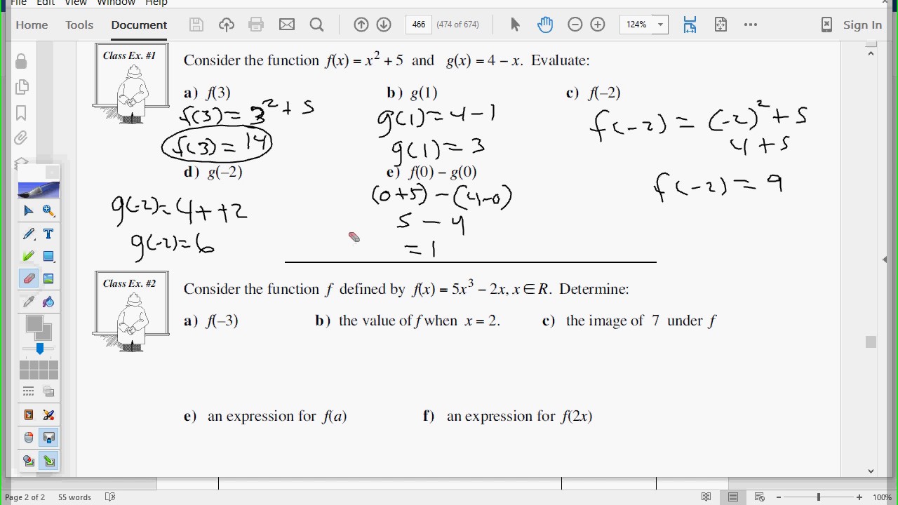 Unit 3 Lesson 8- Function Notation part 1- (Math10) - YouTube