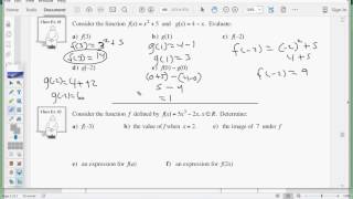 Unit 3 Lesson 8- Function Notation part 1- (Math10)