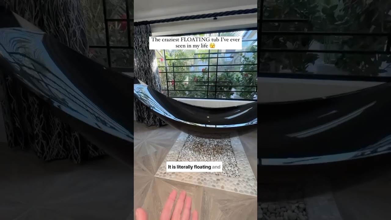 HOW MUCH WOULD YOU PAY TO HAVE THIS FLOATING TUB IN YOUR BATHROOM🥱😫?? 