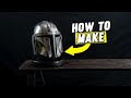 How To Make a LEATHER MANDALORIAN HELMET + FREE Pattern / Template