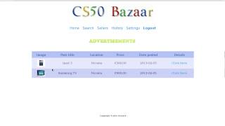 CS50 Bazaar - Final Project