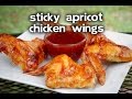 Sticky Apricot Glazed Chicken Wings