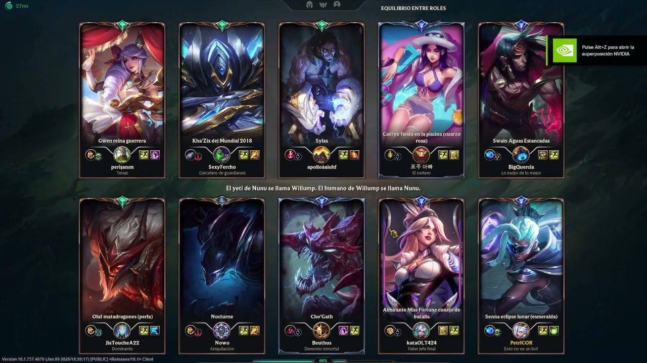 Temporada 2026 (SOLO Q - SPLIT 1) - SENNA contra NOCTURNE TROLL