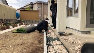จัดสวนหินเองบ้านที่ญี่ปุ่น#แม่บ้านญี่ปุ่น#ญี่ปุ่น #ฮอกไกโด