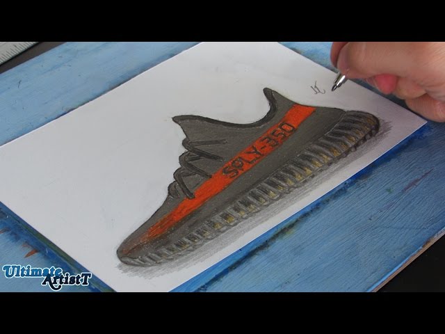 yeezy shoes drawing