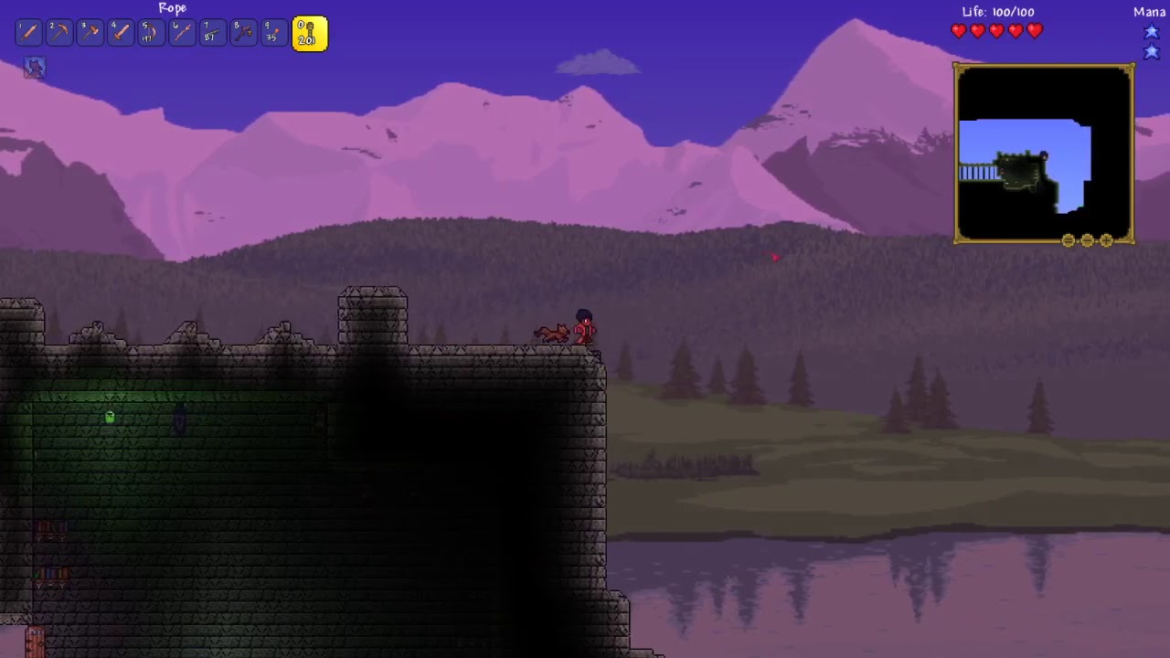 Terraria Calamity Mod LP EP 1 Fishing in the Acid Ocean YouTube