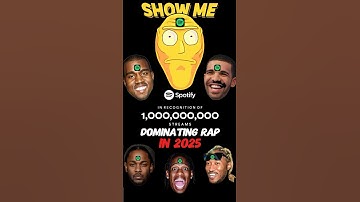Top 5 MOST Streamed Rappers on Spotify.. #rap #hiphop #spotify #shorts