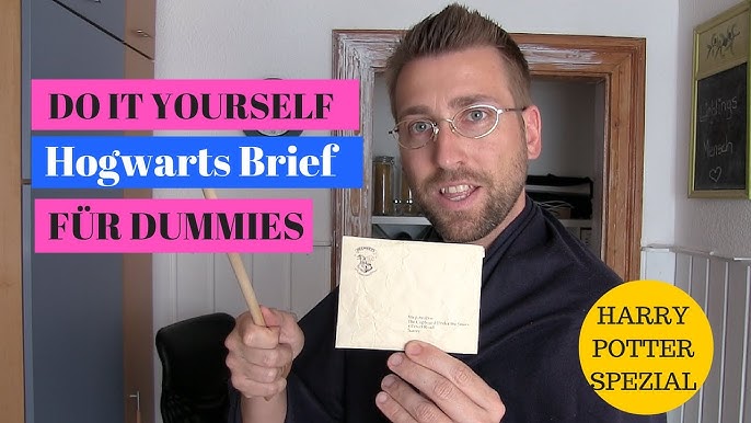 Diy Hogwarts Brief Fur Dummies Youtube