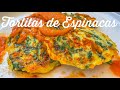 Tortitas de Espinacas con Queso 👌🏻 ¡Mira lo delicioso que estaba! 🔥