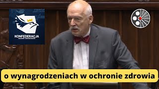 Janusz Korwin-Mikke -  o wynagrodzeniach w ochronie zdrowia