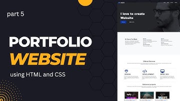 portfolio website part 5 using HTML and CSS | #portfoliowebsite #website @creativetutorial69