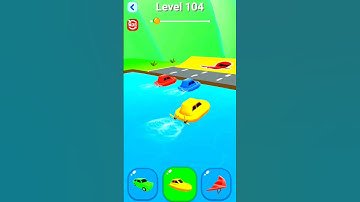 Shape-shifting ⛵🛵 gameplay level (104) #shorts #gameplay #shapeshifting