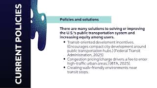 Addressing Public Transportation Incentives