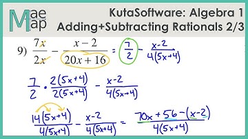 KutaSoftware: Algebra 1- Adding And Subtracting Rational Expressions Part 2