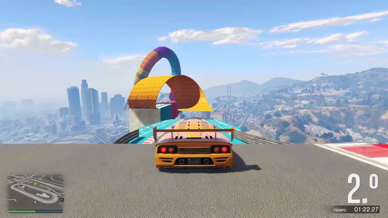 playstation 3 EL SUPERTUNEL!! GTA V ONLINE Carreras Acrobáticas #233 - GTA 5 Gameplay