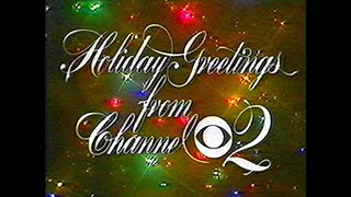 WCBS 2, Christmas Greetings Promo, NYC 1982 (Peter Allen, Michele Marsh)