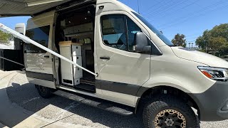 An open-concept van conversion