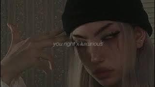 doja cat, gwen stefani - you right x luxurious (slowed   reverb)
