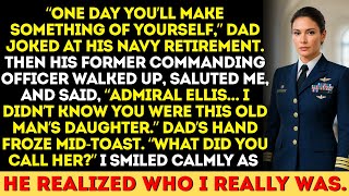 At His Navy Retirement, Dad Mocked Me — Until His Former CO Saluted Me in Front of Everyone.