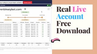 Live Bot Run Free Download - Exponential Strategy Bot  | Protected Verified Binary Bot