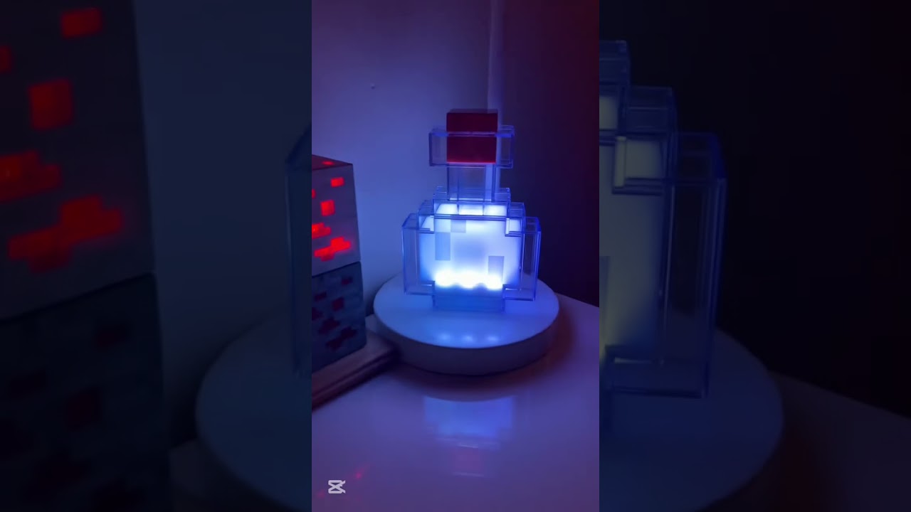 Minecraft Potion Bottle Color-Changing LED Desk Lamp | 7 Inch Night Light