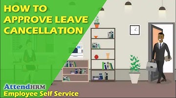 How to approve leave cancellation