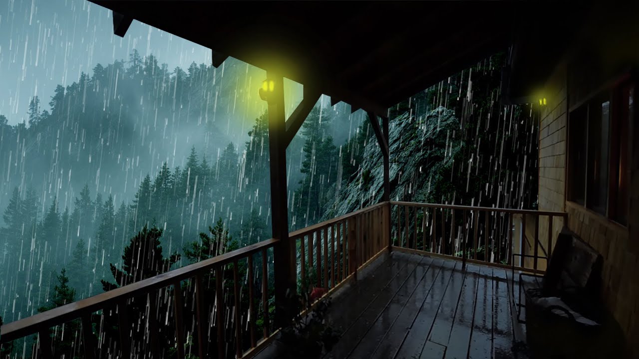 Lluvia Relajante Para Dormir - Sonido de Lluvia y Truenos en Techo ...