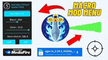 Agario New Macro + Zoom with Full Control and Xelahot for iOS/Android