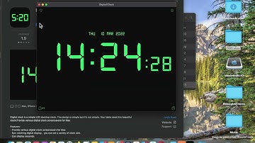 Digital Clock - Big LED Alarm App [MAC] Basic Overview - Mac App Store