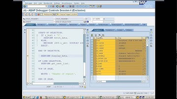 Debugging SAP Program, Flow of events in ABAP  - Days 6