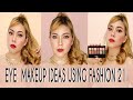 EYESHADOW TUTORIAL I USING FASHION 21 COSMETICS EYESHADOW TRAVEL SET ( 4 EYE MAKE UP IDEAS )