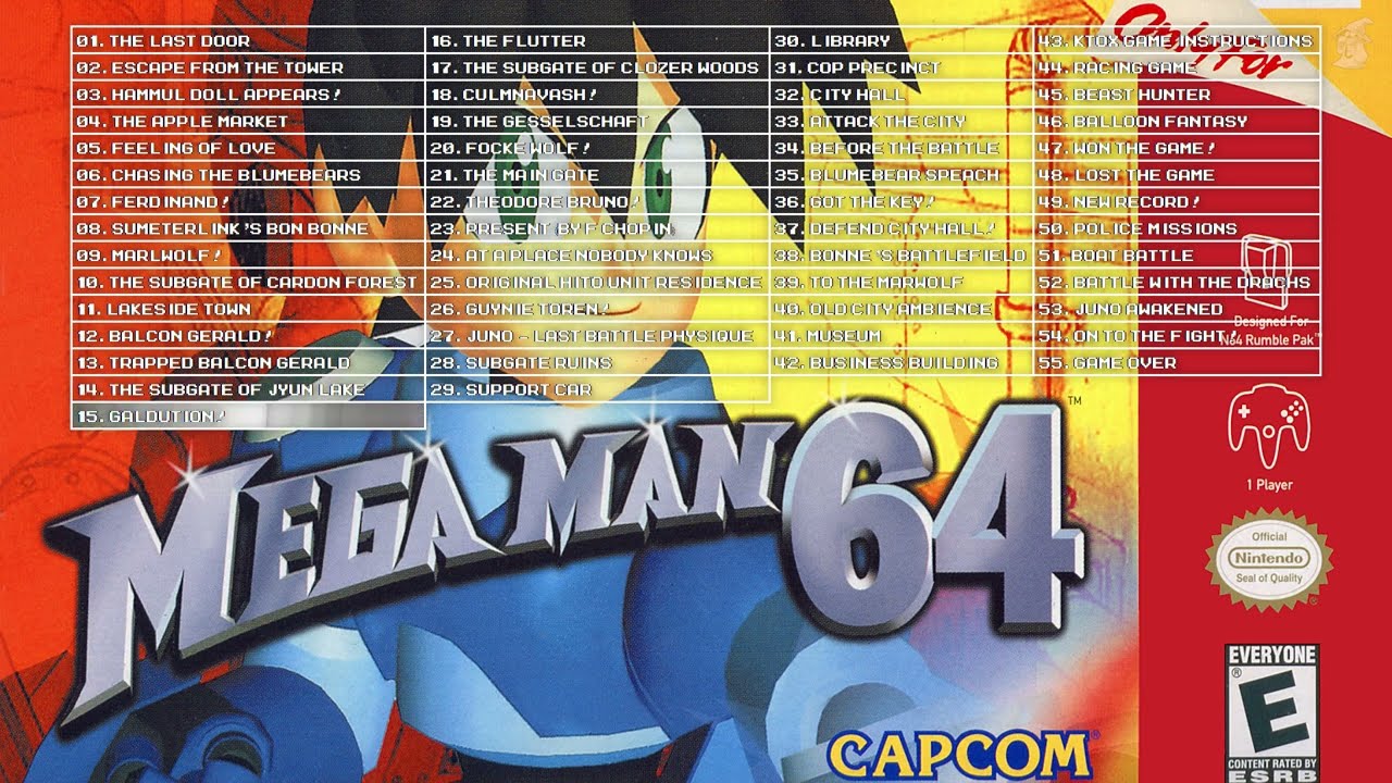 Mega Man 64 Soundtrack (N64 OST, 55 Tracks) Megaman