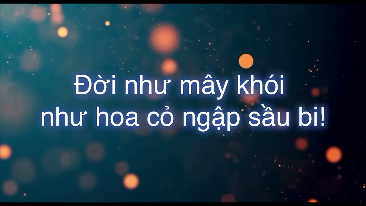 Cuộc Đời Như Hoa Cỏ - Nhạc và Lời MS Lê Ngọc Vinh