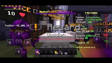 Opening 100 common crate keys in Nethergames factions MCPE