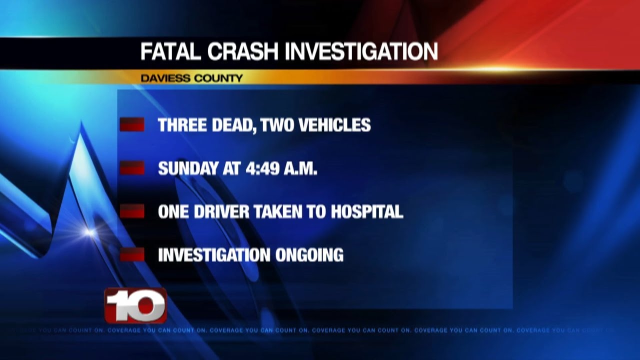 Three killed in two-vehicle Daviess County crash - YouTube