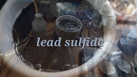 lead sulfide (impure from lead acetate and hydrogen sulfide)