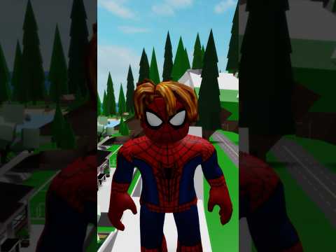 Spiderman SAVES ME in Brookhaven! 🕸️😱 #brookhaven #roblox