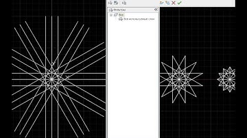 AutoCAD - Snowflake drawing