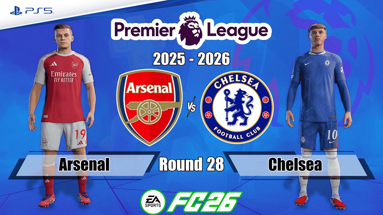 Arsenal vs. Chelsea | Premier League 25/26 | Full Match | FC 26 - PS5™[4K]