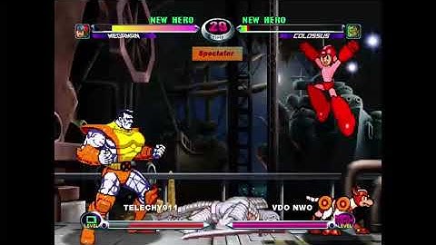 MvC2: VDO - Colossus 1v2 Comeback vs Silver Samurai/Megaman .:6.2.22:.