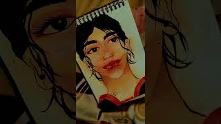 my frnd got a scar just below the bottom lip, tried to create but 😭 #art #painting #artist #drawing